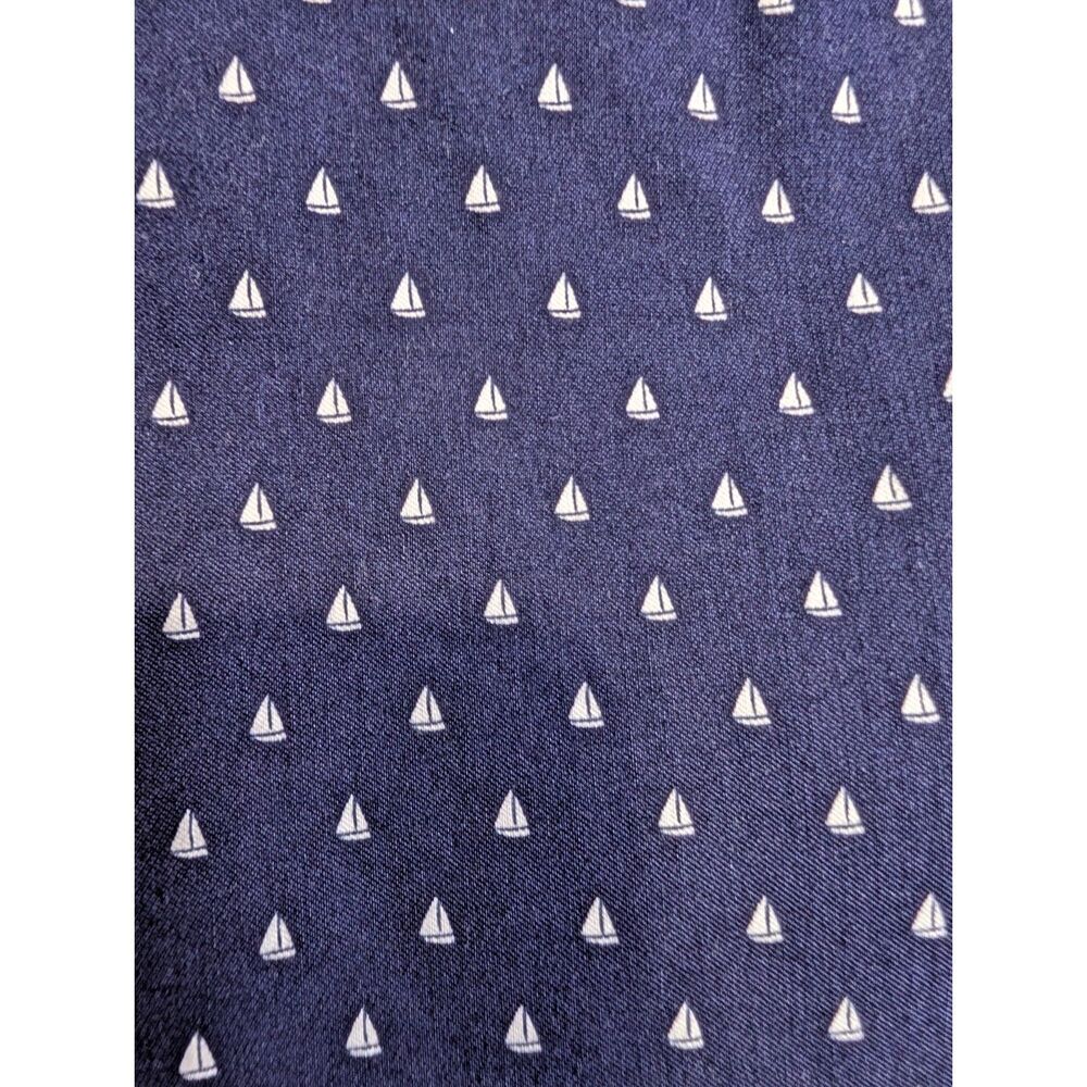 Margaret M Nautical Sailboat Print Mini Skirt Preppy Coastal Blue White - Picture 4 of 6